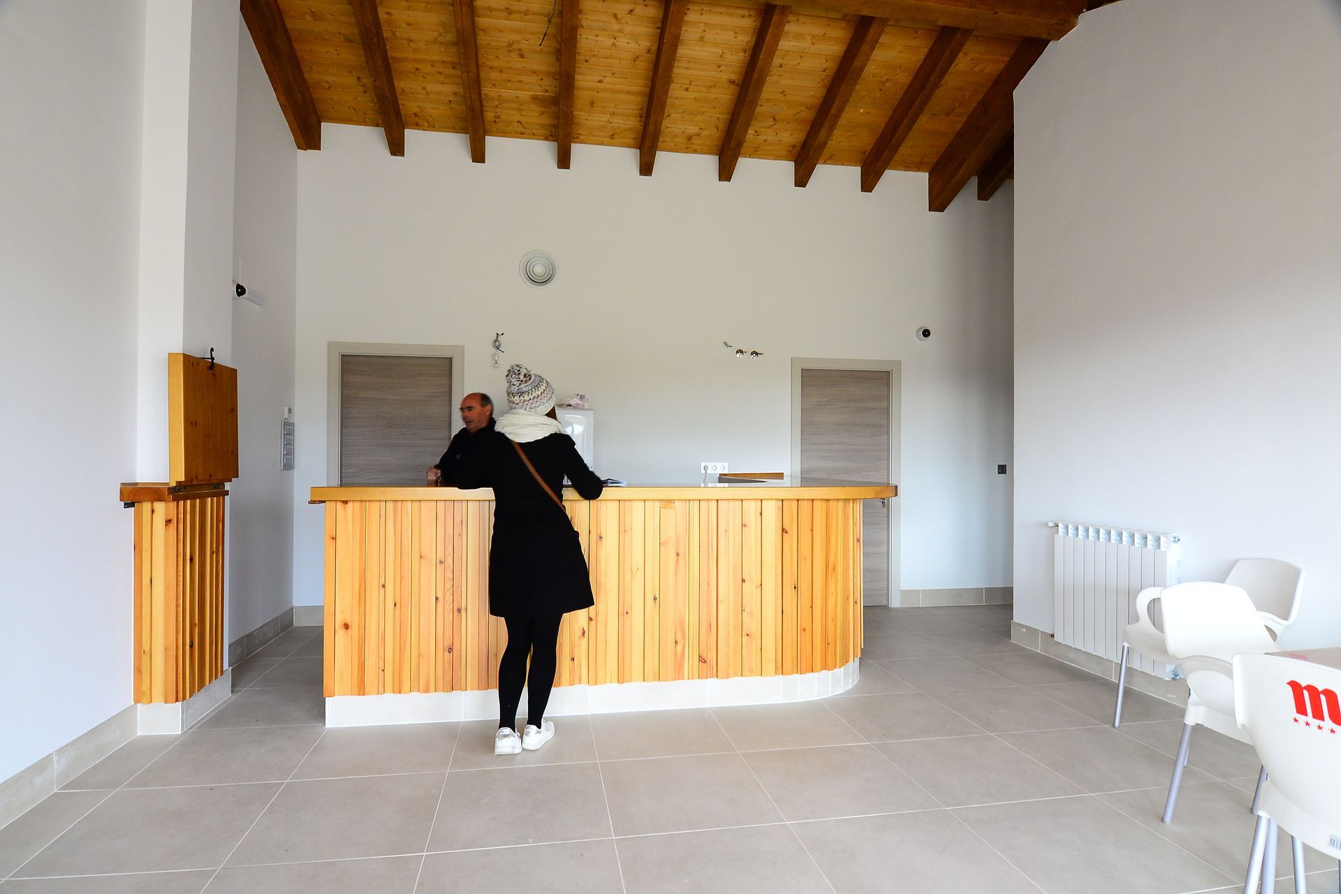 Interior del albergue